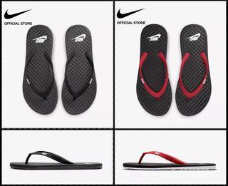 AUTHENTIC NIKE ONDECK FLIP FLOP / SLIPPERS - BLACK & RED with box