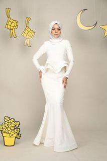 baju kurung peplum plus size