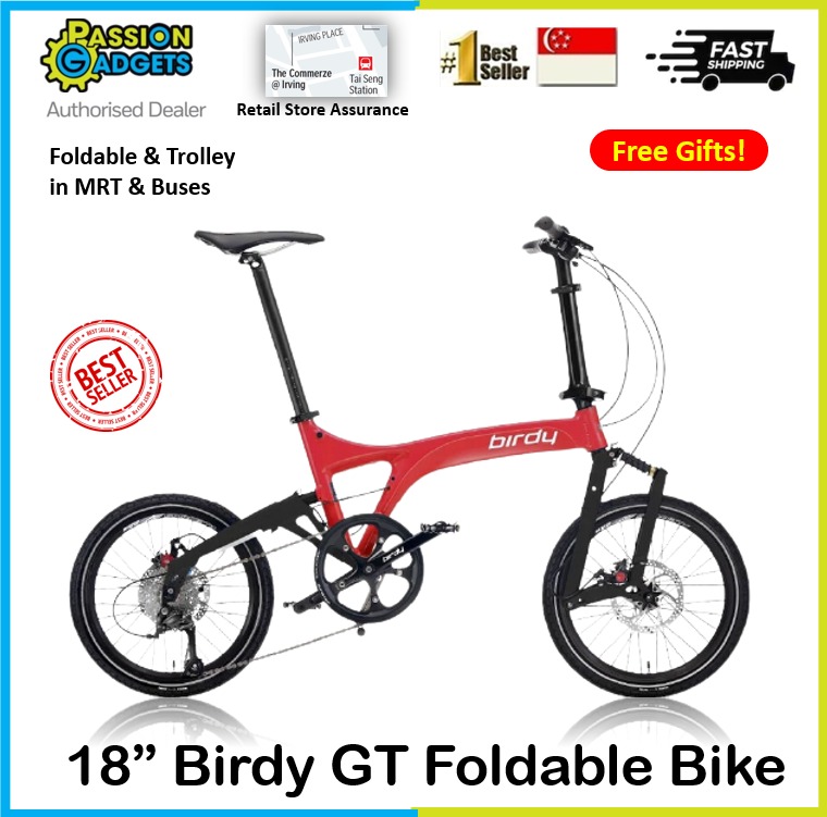 Birdy GT 10SP Ultralight Weight Alluminium Alloy 10 Speed Foldable