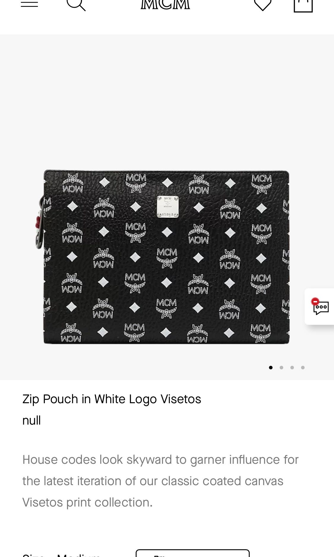 White mcm new arrivals clutch