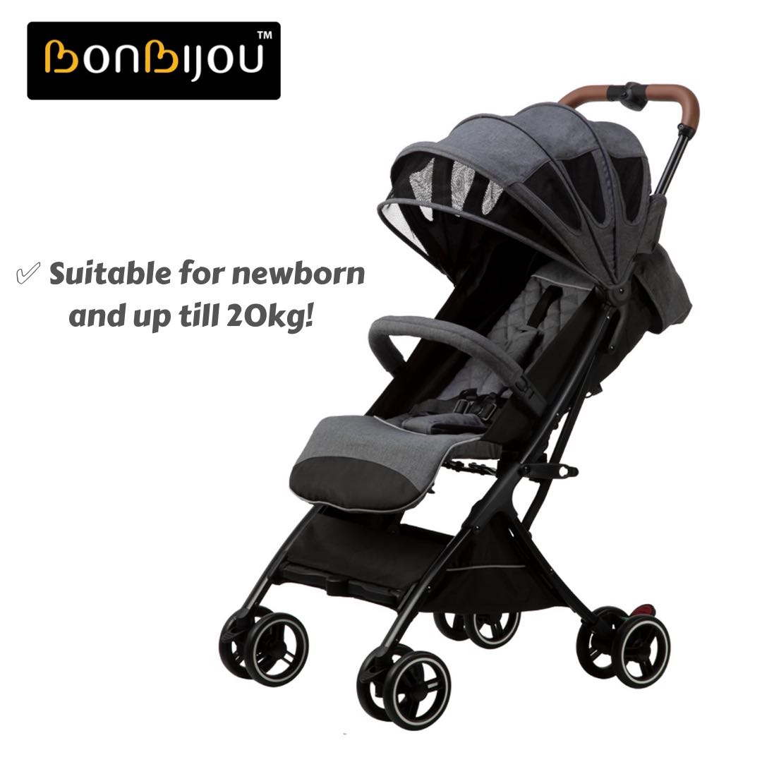 Bonbijou Luke Mini Stroller 0m Foldable Travel Cabin Size