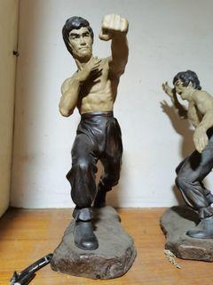 Set of Bruce Lee clay figurines ceramic