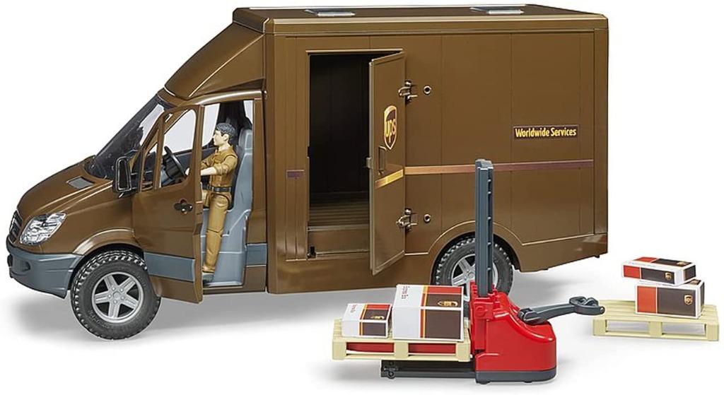 Bruder MB Sprinter UPS Truck with Driver Accessories Vehicles