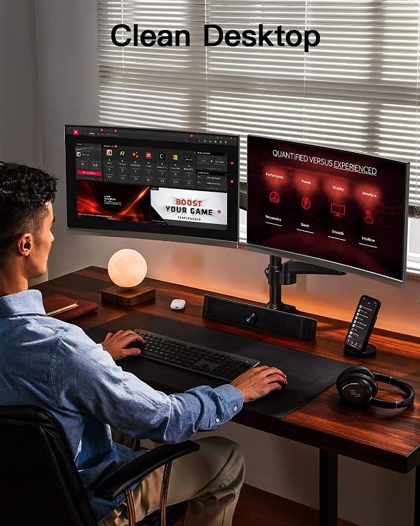 [C2183] HNDS8 HUANUO Dual Monitor Stand for 1732 inch Screens, Height