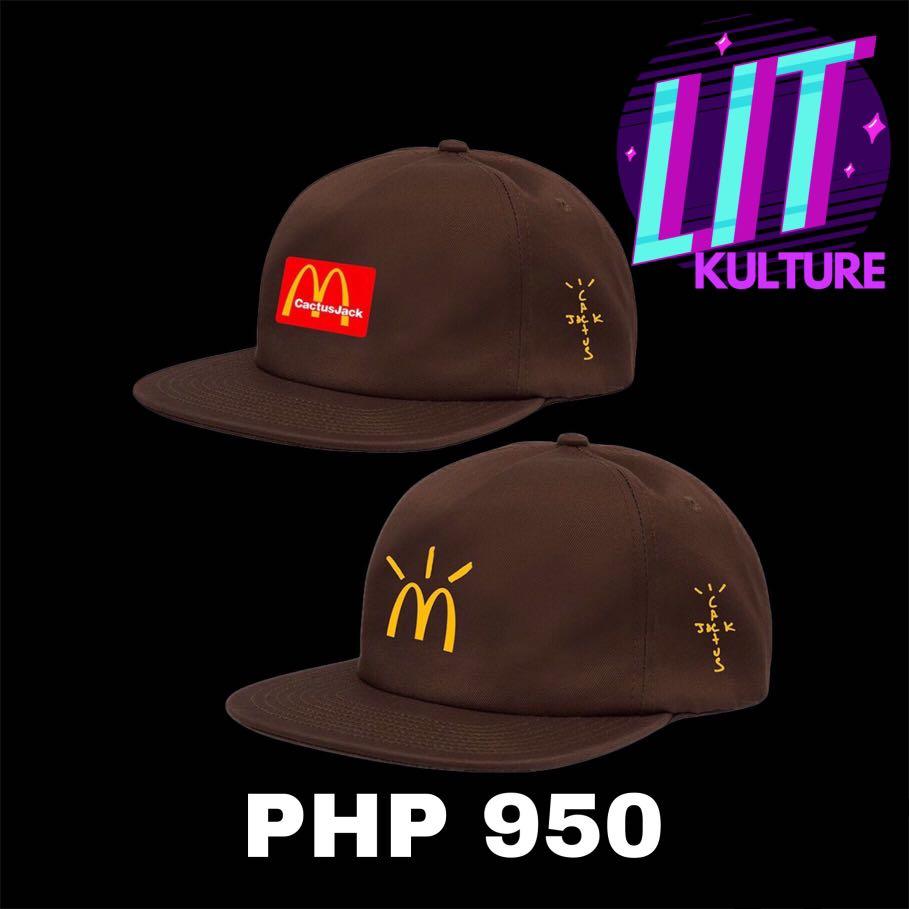 Cactus Jack Travis Scott x McDonald's Snapback, Men's Fashion, Watches &  Accessories, Caps & Hats on Carousell
