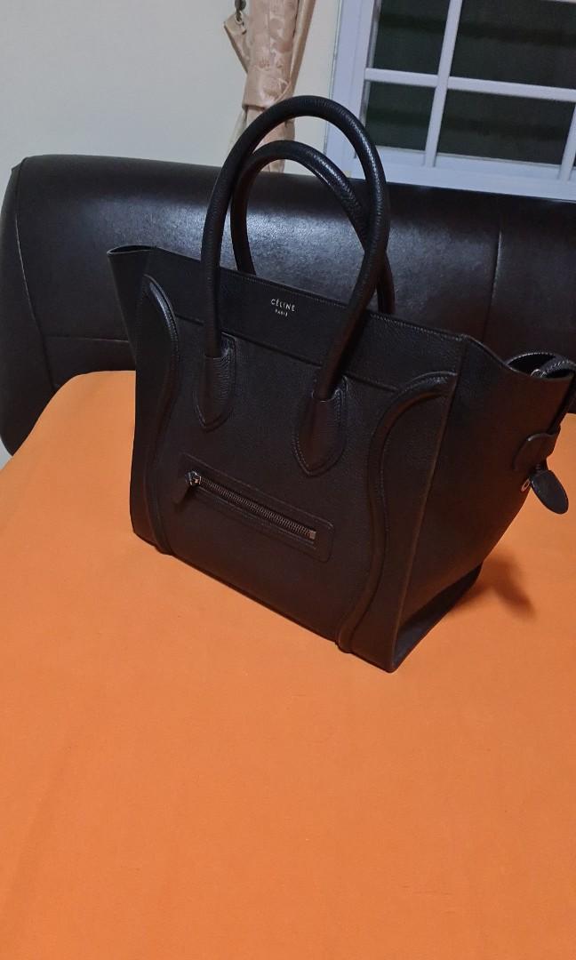 Celine micro luggage black sale