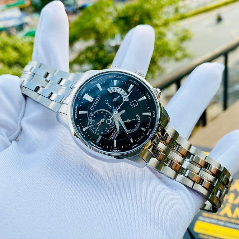 Citizen Eco Drive BL8140 80E Perpetual Calendar Alarm Black Analog Sapphire Glass Solar Power Men s Watch BL8140 80 BL8140 Men s Fashion Watches Accessories Watches on Carousell