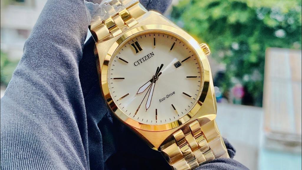 Citizen Eco Drive BM7332 61P Gold Stainless Steel Analog Solar