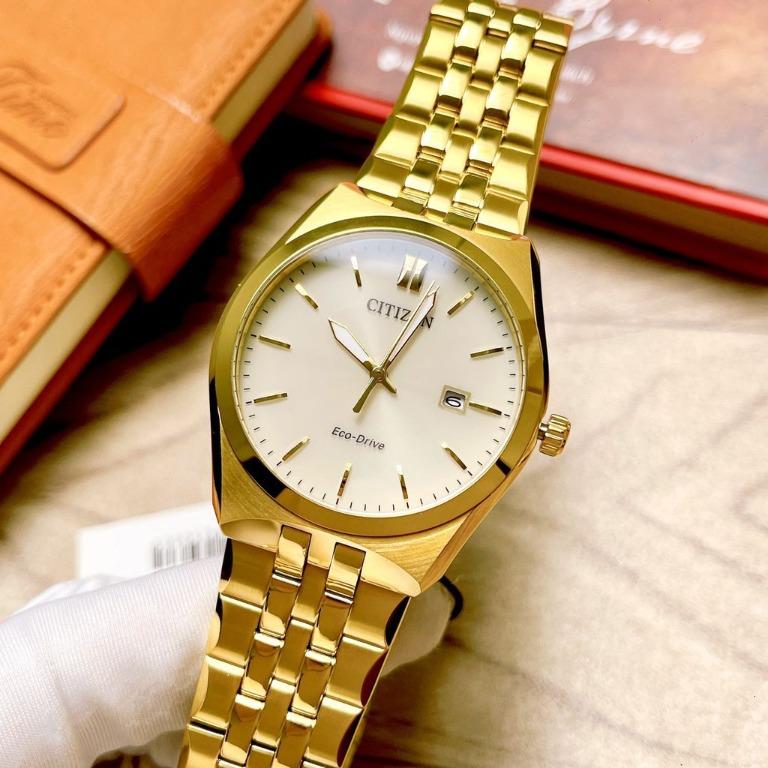Citizen Eco Drive BM7332 61P Gold Stainless Steel Analog Solar