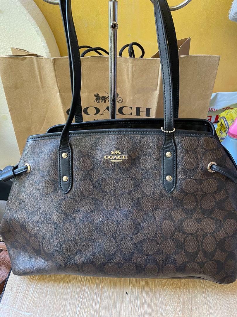 Coach discount drawstring tote