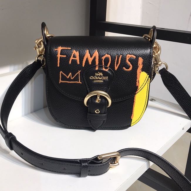 Coach Graffiti Saddle Crossbody Bag, Women's Fashion, Bags & Wallets