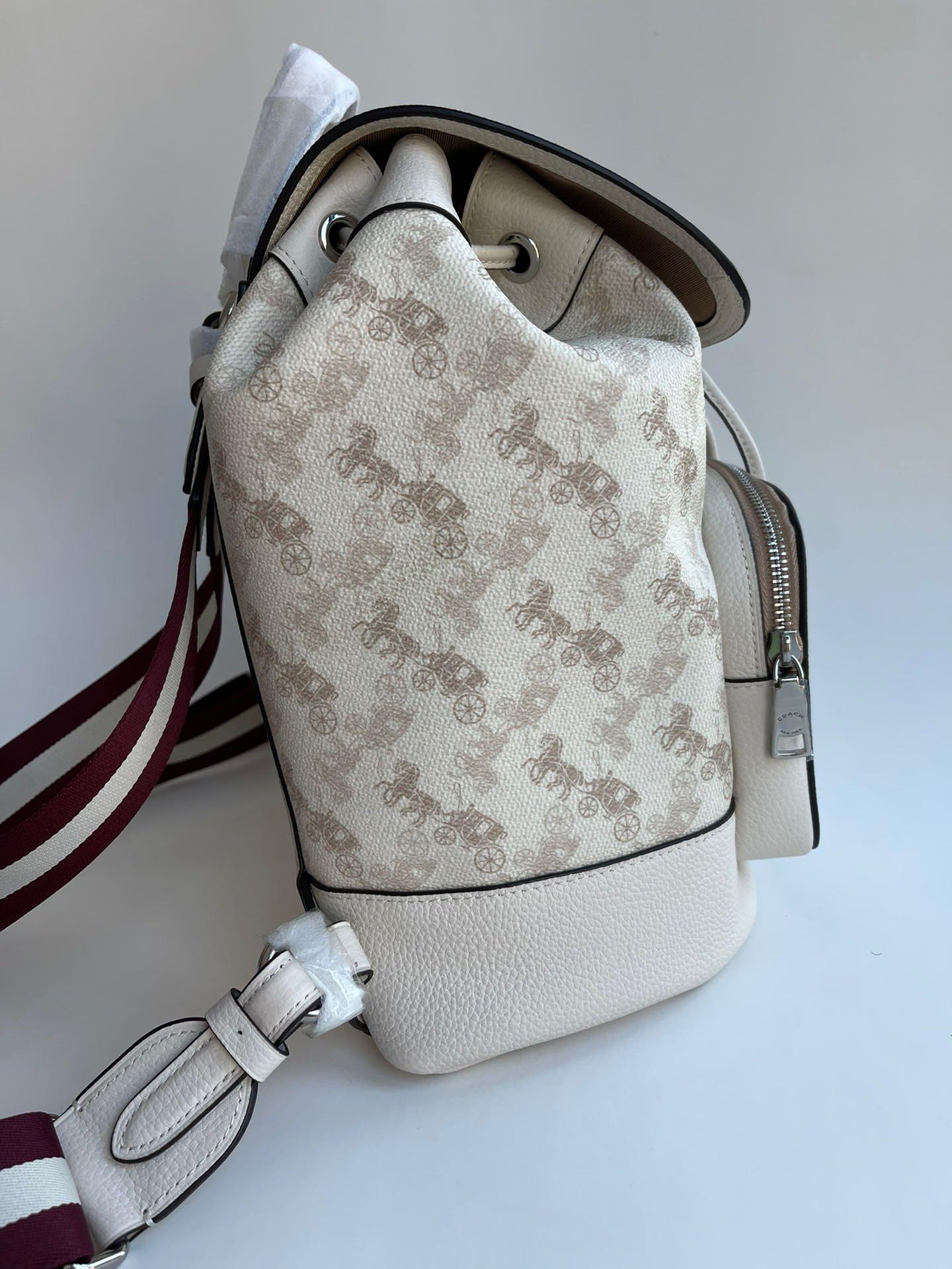Coach jes backpack with 2025 horse and carriage print