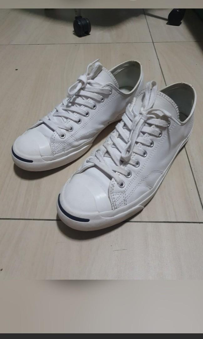 Converse Leather White us 11 Men s Fashion Footwear Sneakers on Carousell