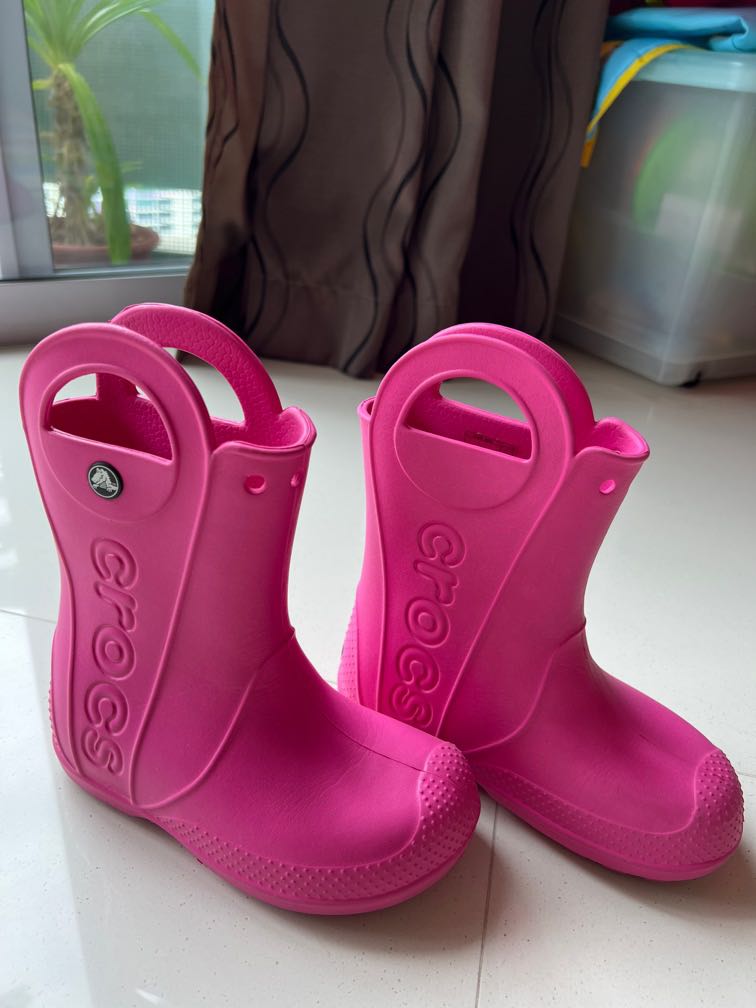 Crocs rubber boots, Babies & Kids, Babies & Kids Fashion on Carousell