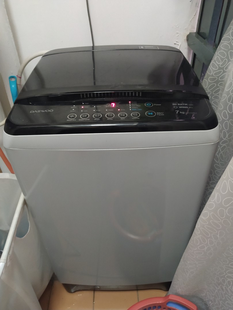Daewoo 7kg washing machine, TV & Home Appliances, Washing Machines and