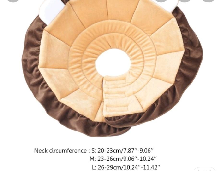 E Collar Lion Shape Pet Cat Dog Recovery Collar Soft Cone Pet Supplies Homes Other Pet Accessories on Carousell