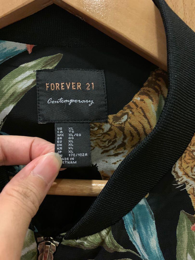Forever 21 sales floral bomber jacket