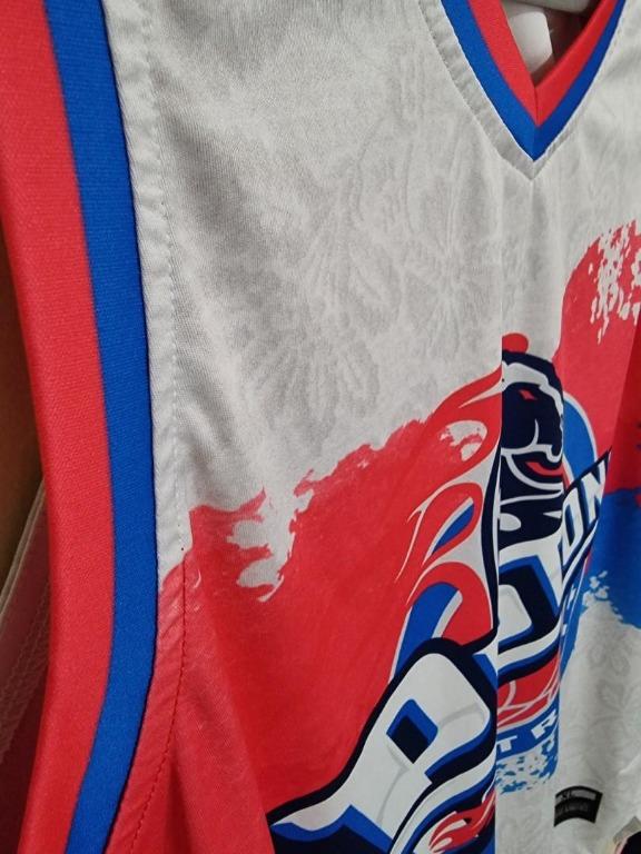 Full sublimation basketball jersey derrick rose pistons Men s