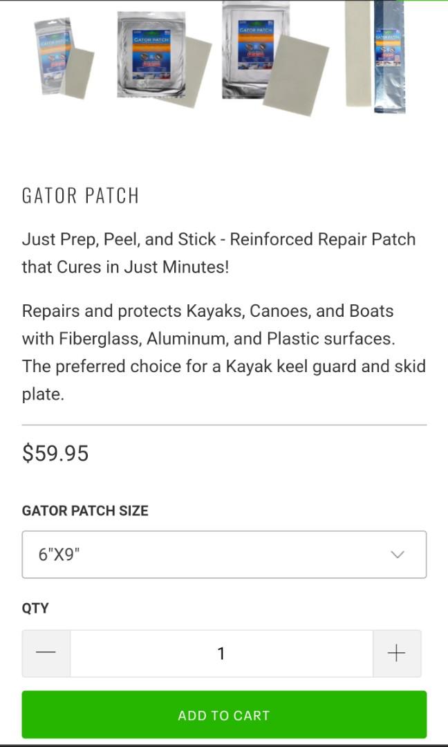 Gator Patch kayak, Sports Equipment, Fishing on Carousell
