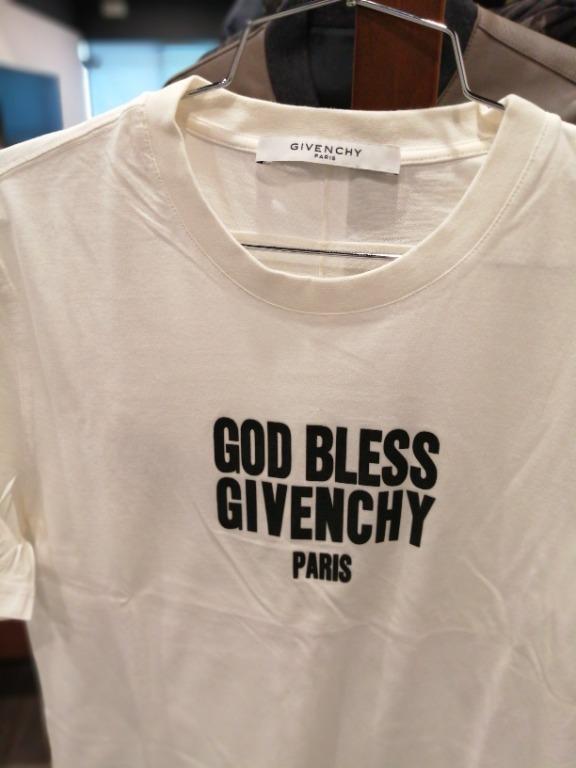 GIVENCHY Cuban Fit God Bless Givenchy Cotton Tee