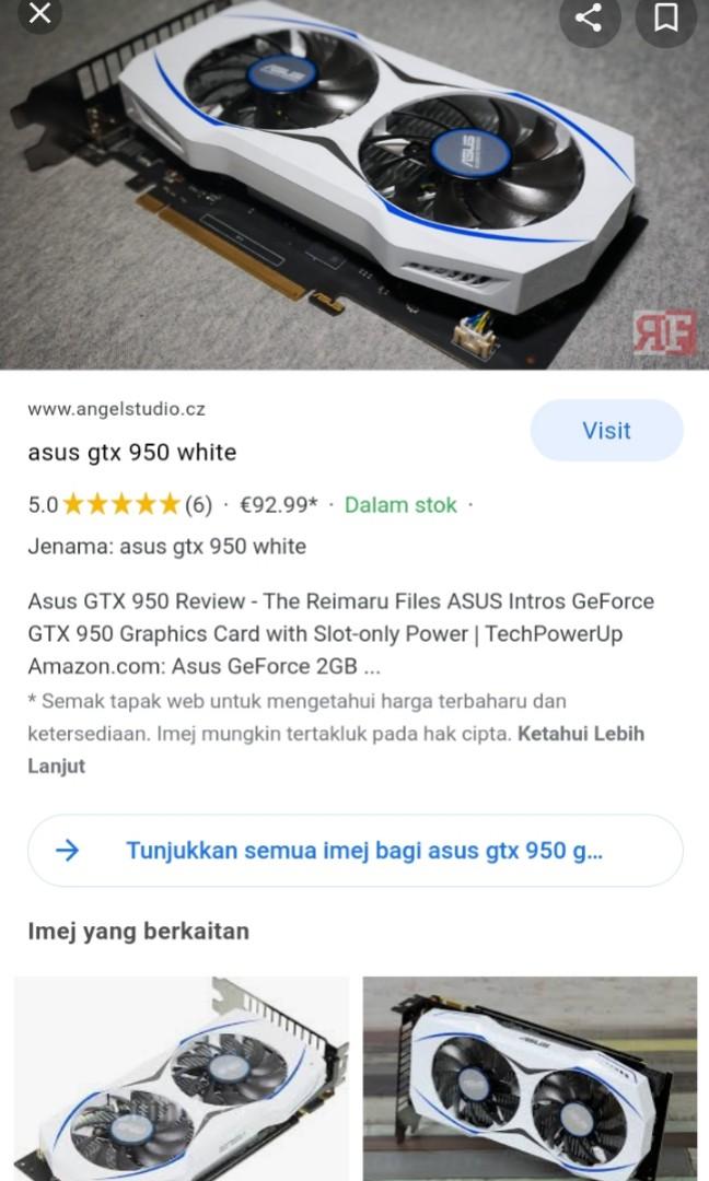 Asus gtx 950 deals 2gb ddr5