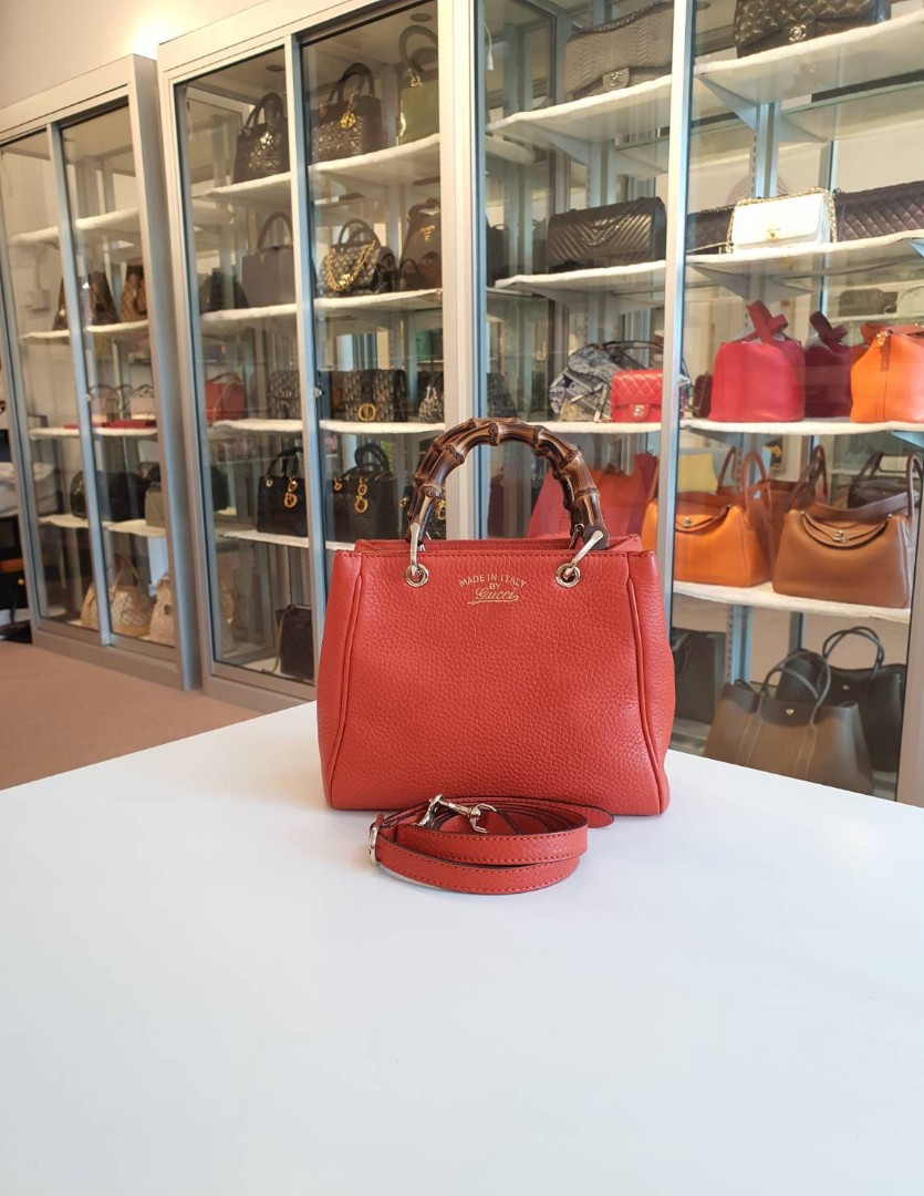 Gucci Bamboo Shopper Mini Top Handle Luxury Bags Wallets on