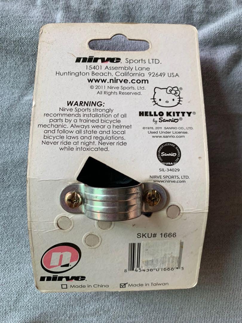 Hello kitty Nirve Bicycle Bell (Category: Bicycles) located in Makati City. Submitted by raket_era.333 (Listing ID 1124948624, Image 3). Description: hello kitty nirve bicycle bell with rust (but unnoticeable) pls see pic #2 bought in hongkong never been used NO LOW BALLERS PLEASE! 🙅🏻‍♀️🙅🏻🙅🏻‍♂️.