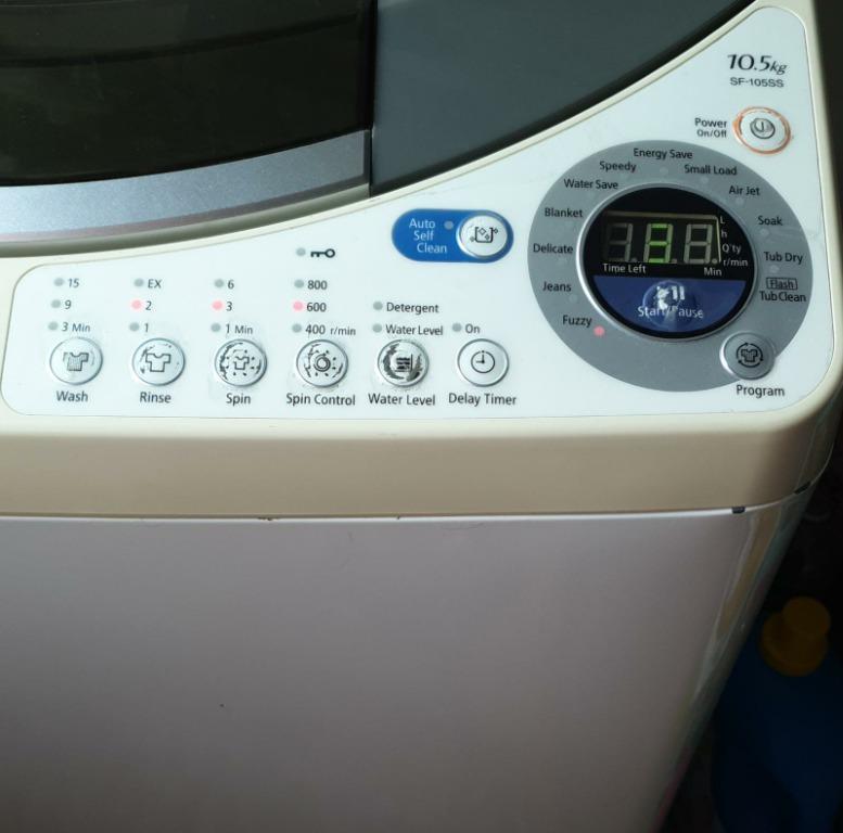 Hitachi SF105SS Washing Machine, TV & Home Appliances, Washing Machines