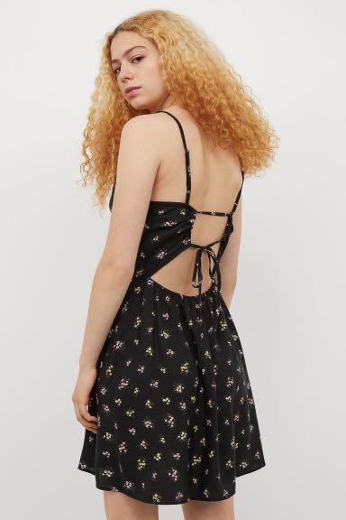 H&m dress with online low cut back