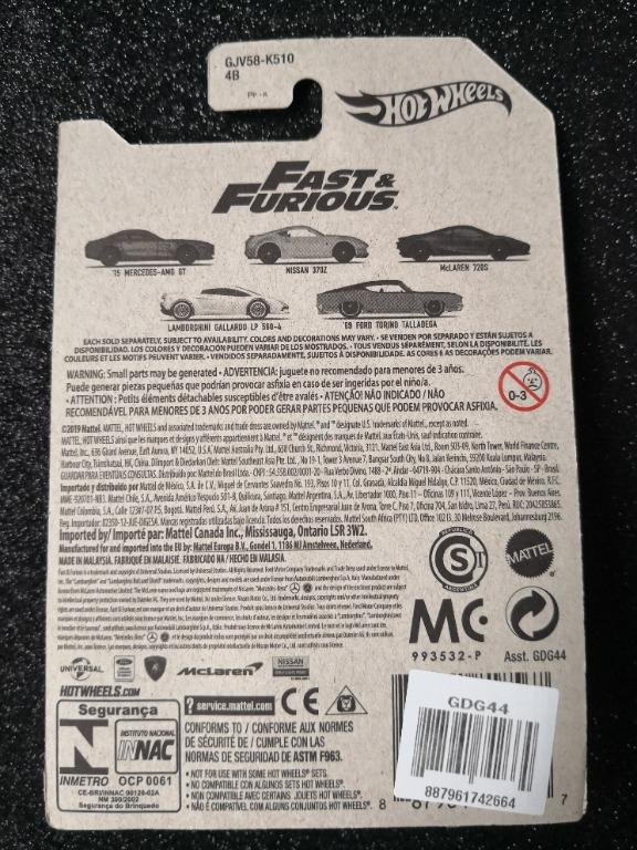 Hot Wheels Nissan 370Z Fast & Furious 6, Hobbies & Toys, Toys & Games ...
