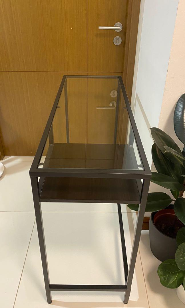 Ikea Glass Study Table, Furniture & Home Living, Furniture, Tables