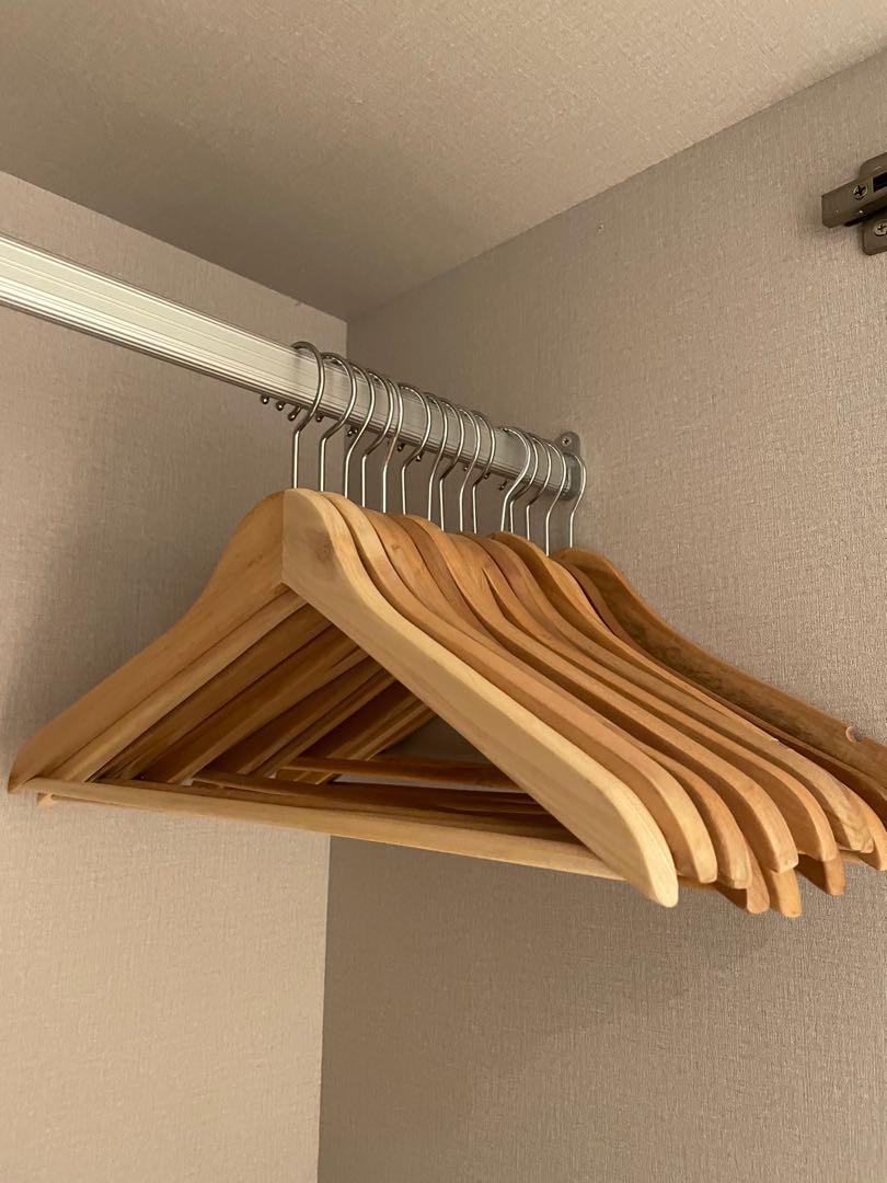 IKEA wooden hangers (x15), Furniture & Home Living, Home Improvement