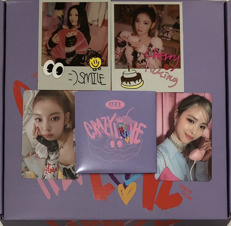 itzy crazy in love photocard pola set card // itzy photocard // pc