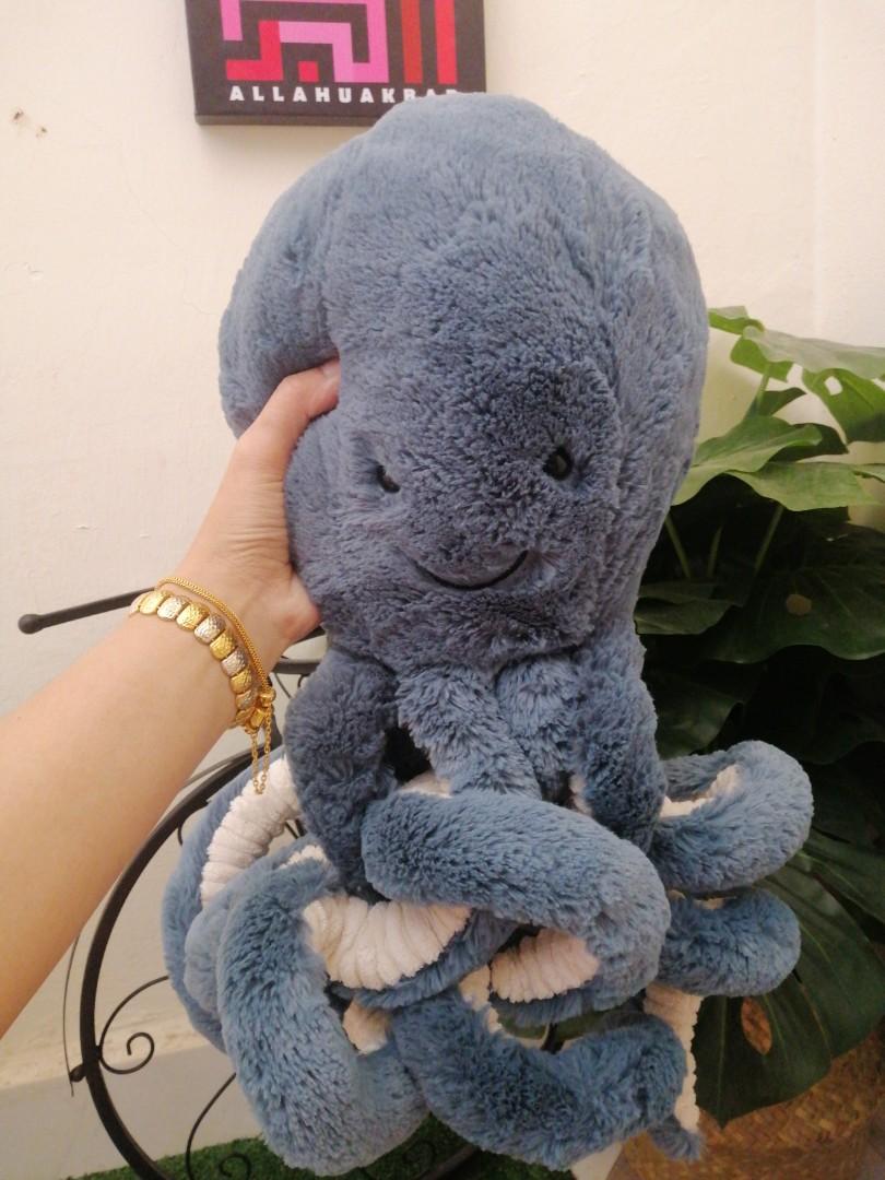 Jellycat Storm Octopus saiz besar Hobbies Toys Toys Games on