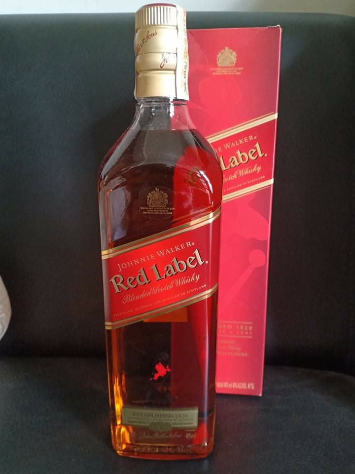 Johnnie Walker Red Label 1 Litre, Food & Drinks, Beverages on ...