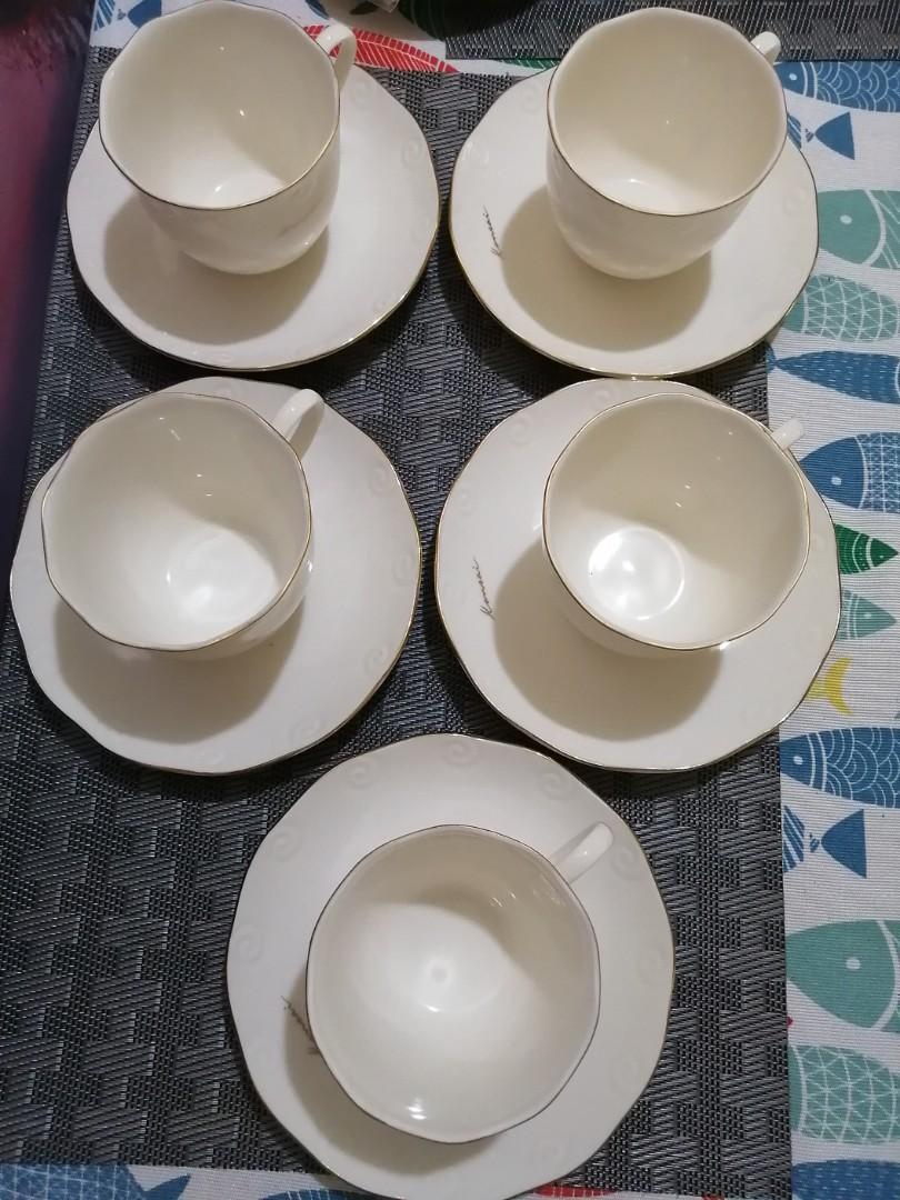 Kansai Fine China cup and saucer set, Furniture & Home Living