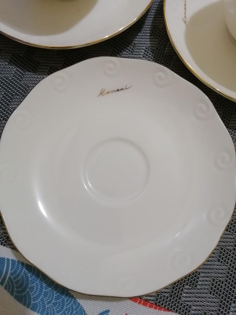 Kansai Fine China cup and saucer set, Furniture & Home Living