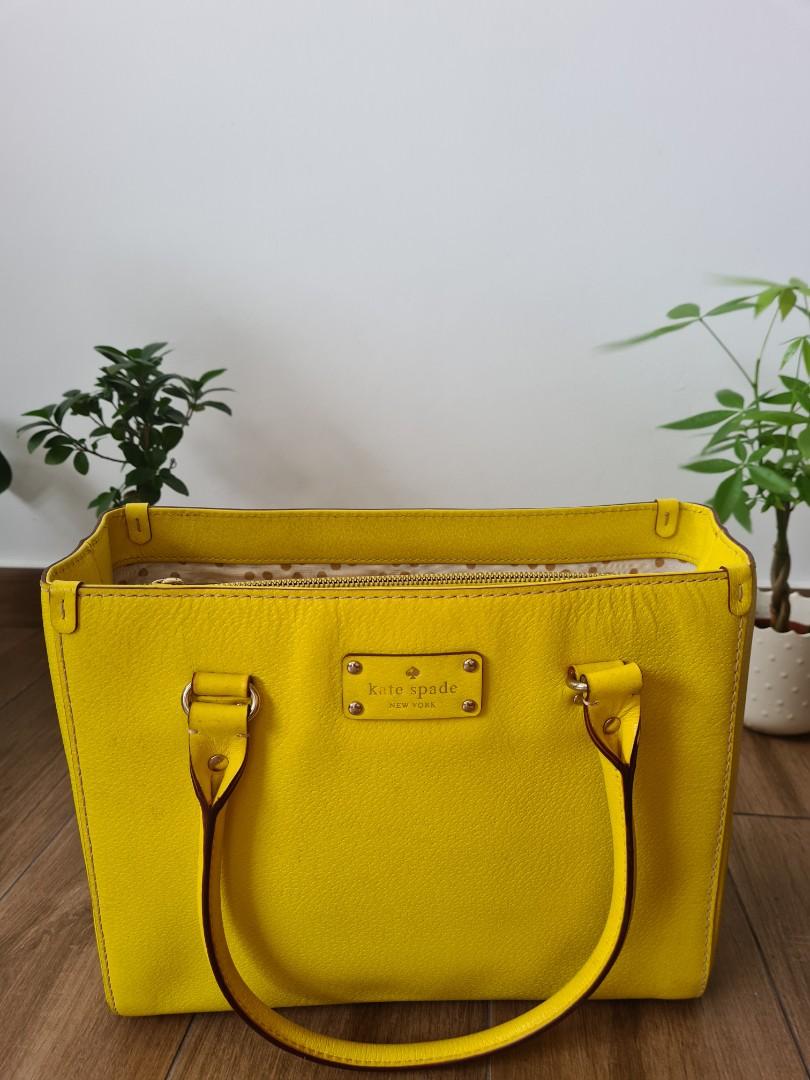 Kate Spade Yellow Bucket Tote Bag, Women's Fashion, Bags & Wallets, Purses  & Pouches on Carousell