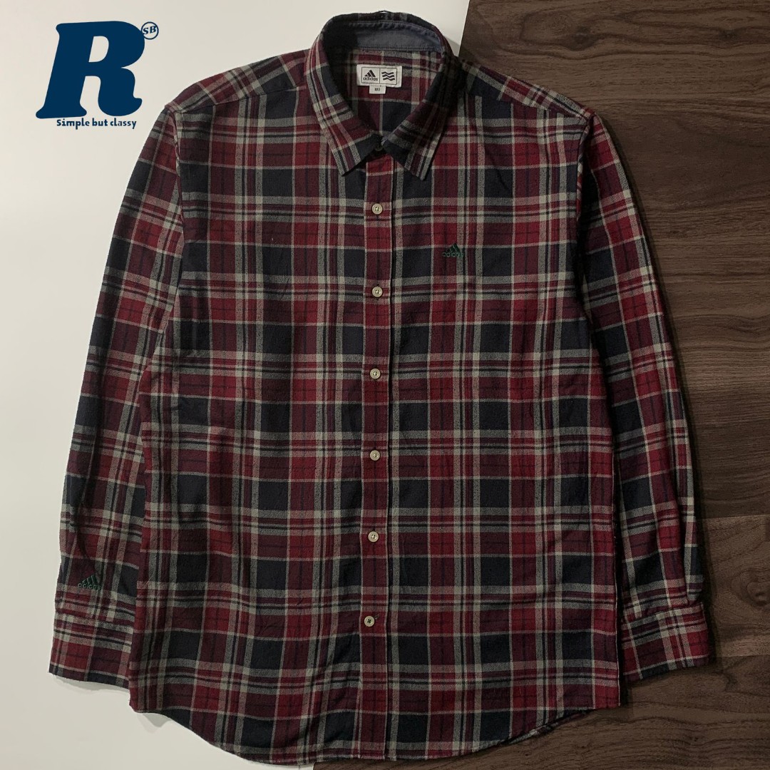 Kemeja Flannel Shirt Adidas Original 