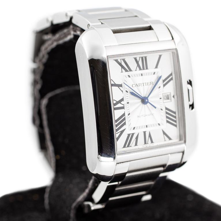 Like New Cartier Tank Anglaise Large Automatic in Stainless Steel Ref W5310009