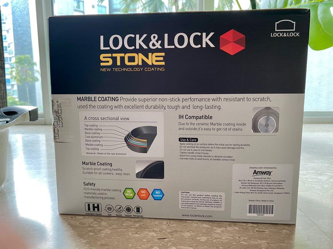 Lock & Lock Stone Pot, Furniture & Home Living, Kitchenware.