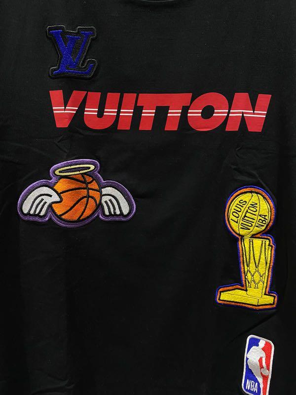 Louis Vuitton x NBA - Authenticated T-Shirt - Cotton Black Abstract for Men, Never Worn