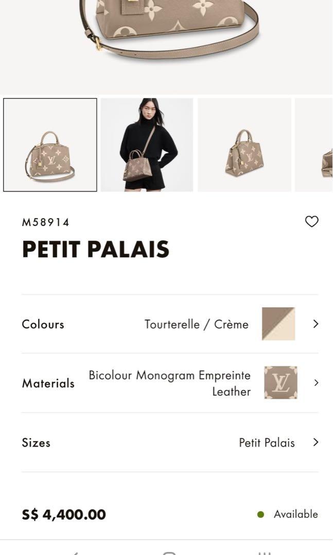 Petit Palais Bag Bicolour Monogram Empreinte Leather - Handbags M58914