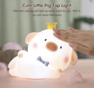 Pink Pig Night Light / Silicone Light / Gift / Table Light / Present / Christmas Surprise