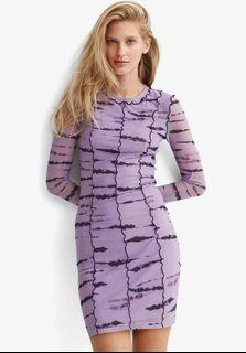 Mesh bodycon tie dye dress brand new with tag M size plus 2 free dresses