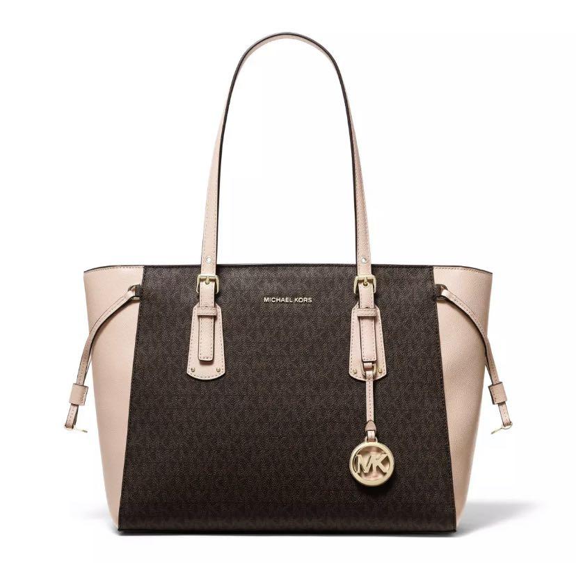Michael Kors Voyager Medium Logo Tote Bag Women s Fashion Bags