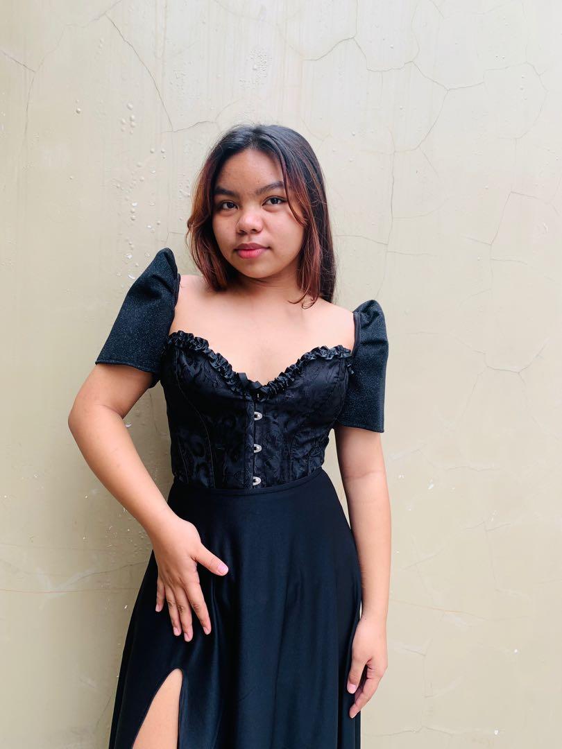 Black hot sale modern filipiniana
