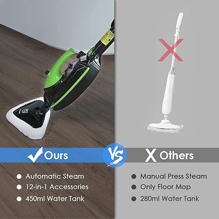 Moolan Steam Mop 12in1 Multifunctional Handheld Steam Cleaner Floor
