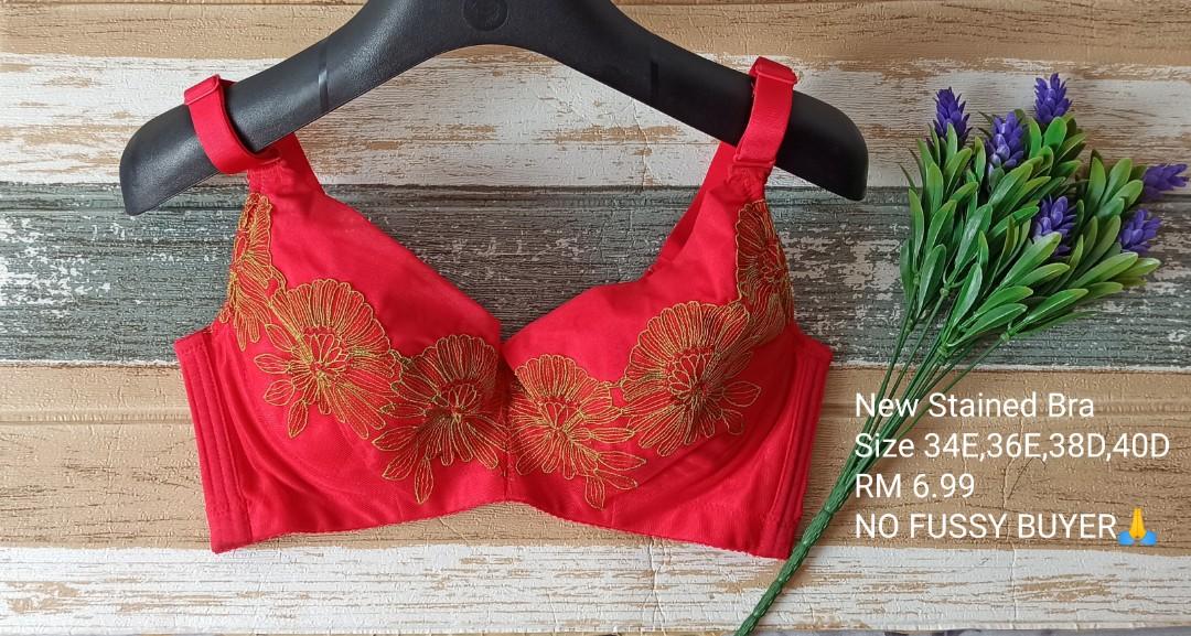 New Stained Bra 38D & 40D, Women's Fashion, New Undergarments & Loungewear  on Carousell