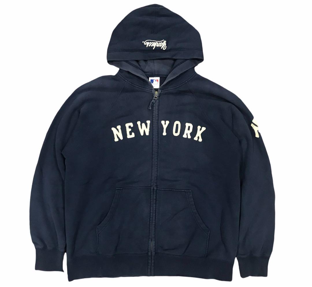 New York Yankees MLB Zipper Hoodie Men s Fashion Tops Sets